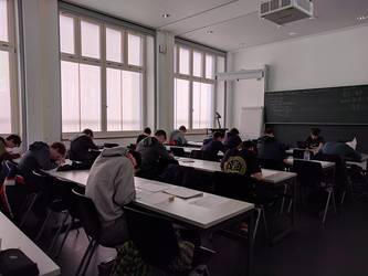 Participants working on round 2T in 2017