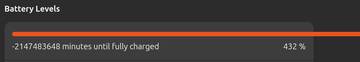 A screenshot of a perfectly functional battery indicator