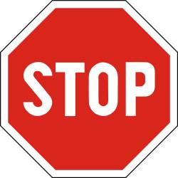 A picture of a stop sign in Bratislava
