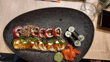 A picture of delicious sushi making everyone soo jealous