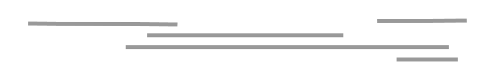 overlapping lines of different length