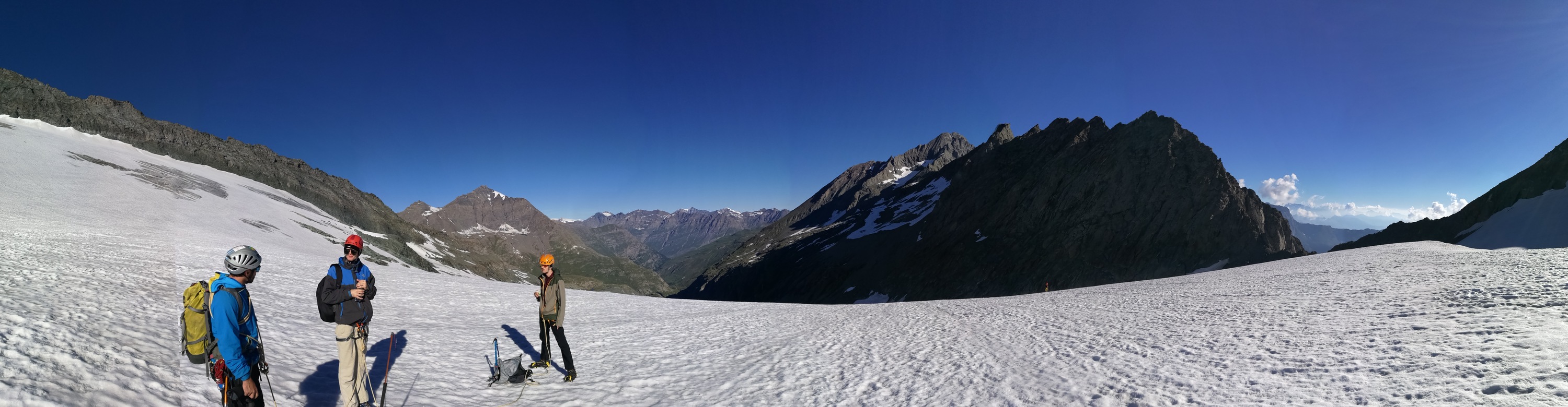 The view from on top of the glacier.